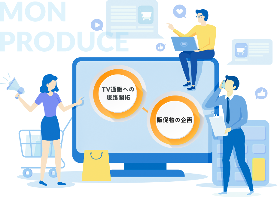 TV通販への販路開拓販促物の企画